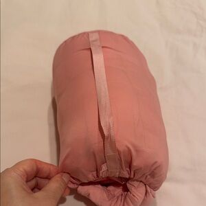 Pink Lululemon packable puffer jacket